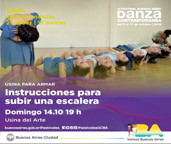 Instrucciones para subir una escalera