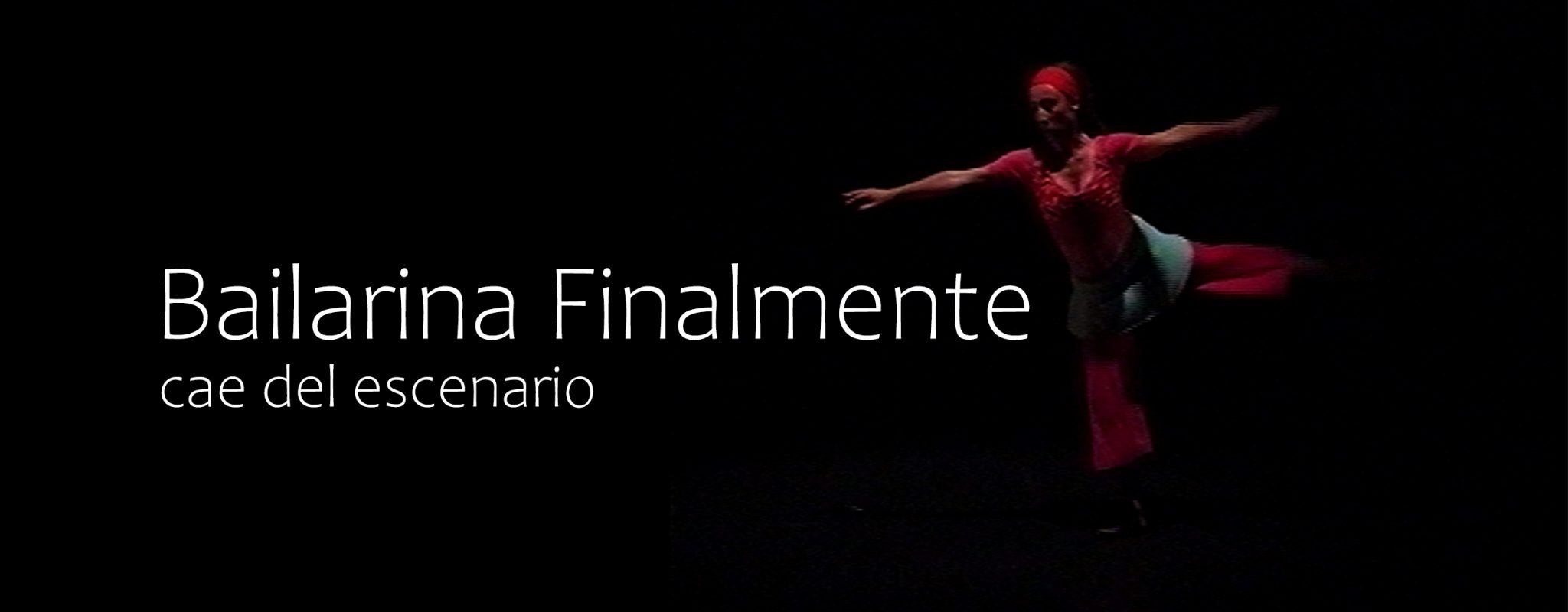 Bailarina Finalmente cae del escenario